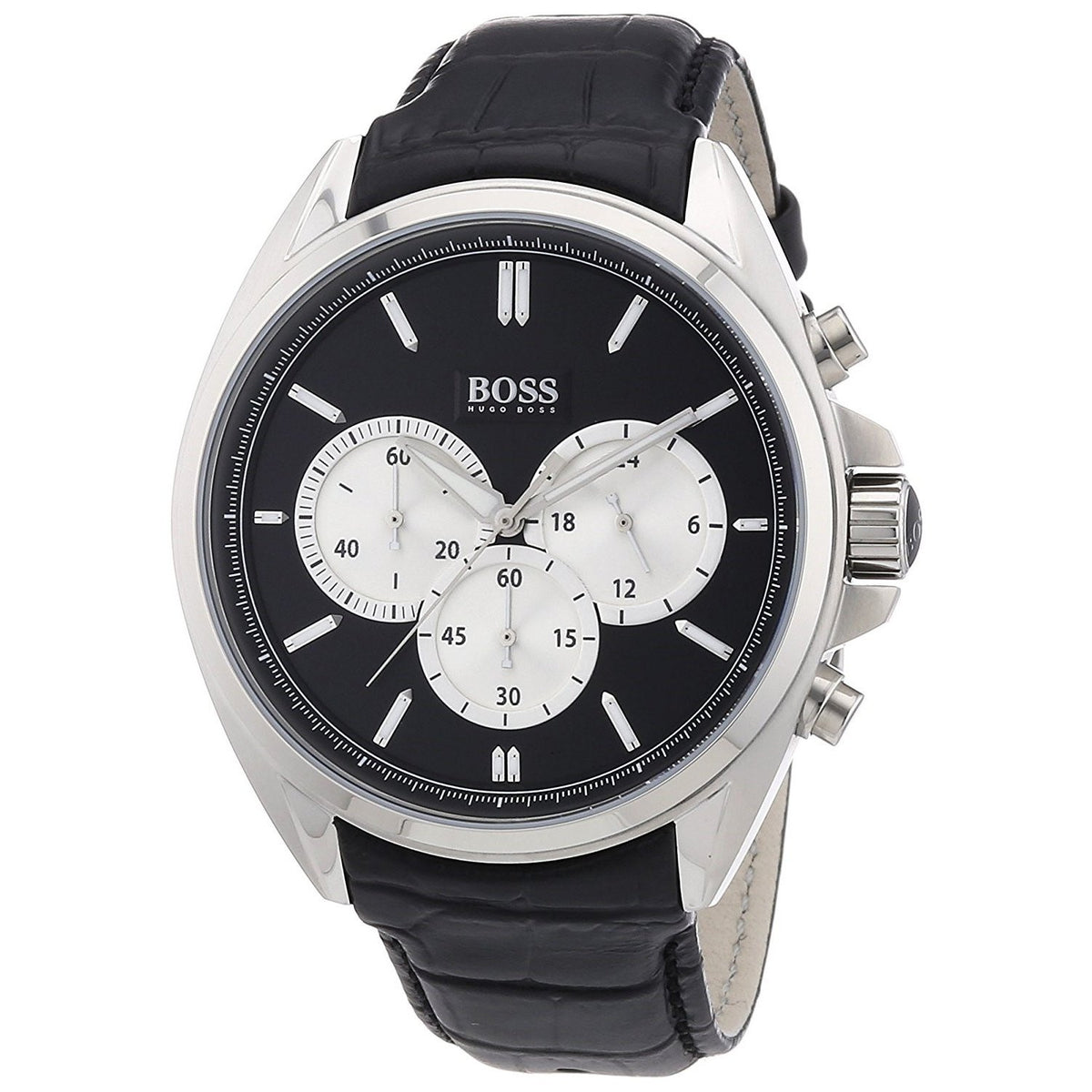 Hugo Boss Men&#39;s 1512879 Chronograph Black Leather Watch