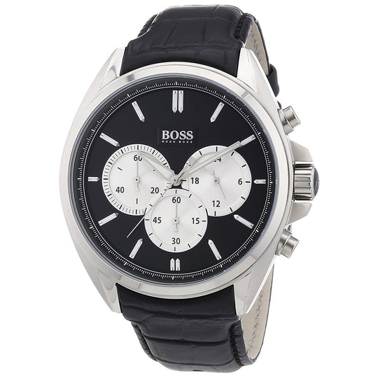 Hugo Boss Men's 1512879 Chronograph Black Leather Watch