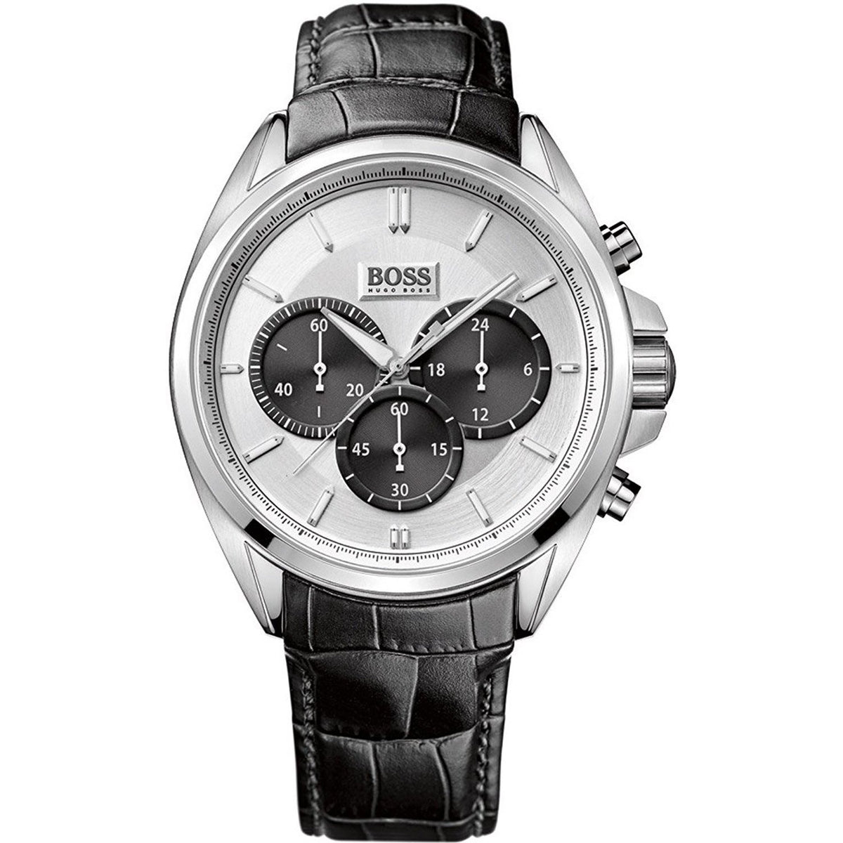 Hugo Boss Men&#39;s 1512880 Chronograph Black Leather Watch
