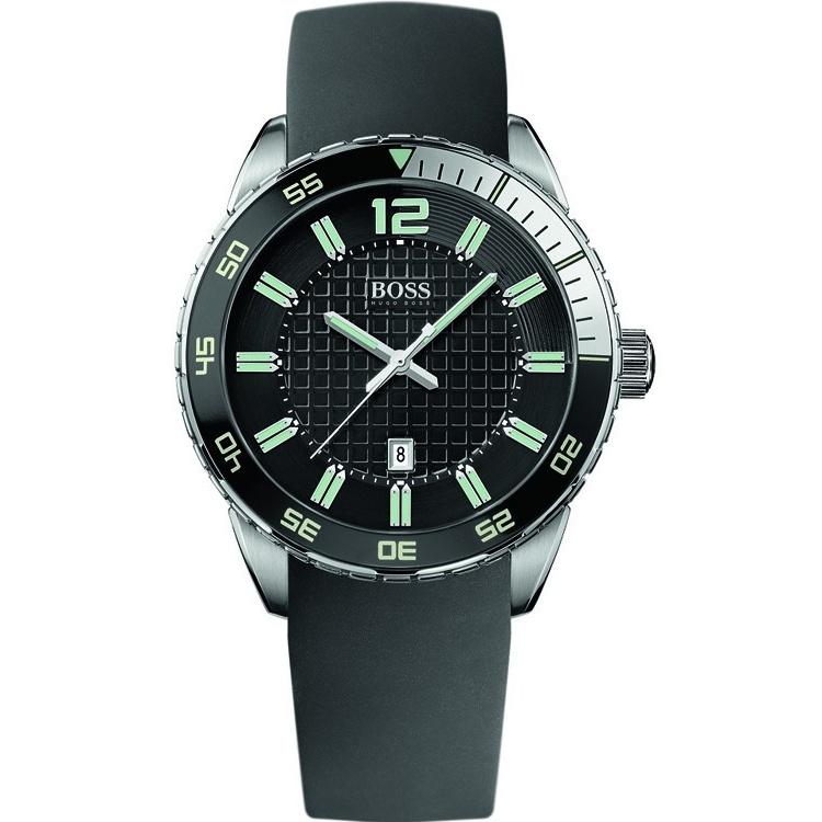 Hugo Boss Men&#39;s 1512885 Black Silicone Watch