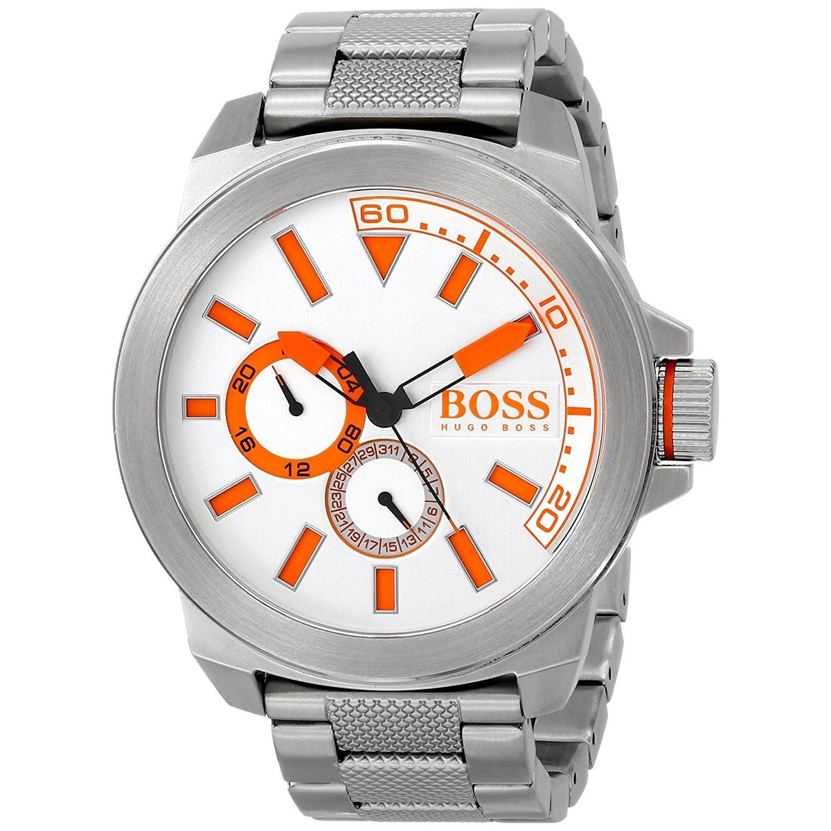 Hugo Boss Men&#39;s 1513012 Orange Chronograph Stainless Steel Watch