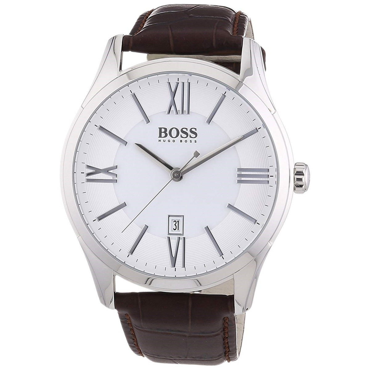 Hugo Boss Men&#39;s 1513021 Ambassador Brown Leather Watch