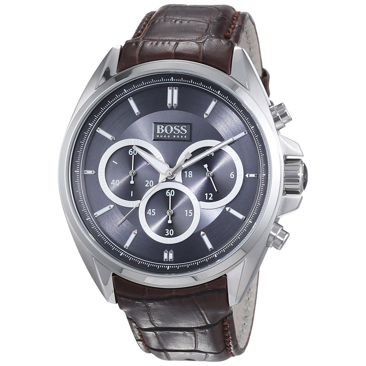 Hugo Boss Men's 1513035 Driver Chronograph Brown Leather Watch