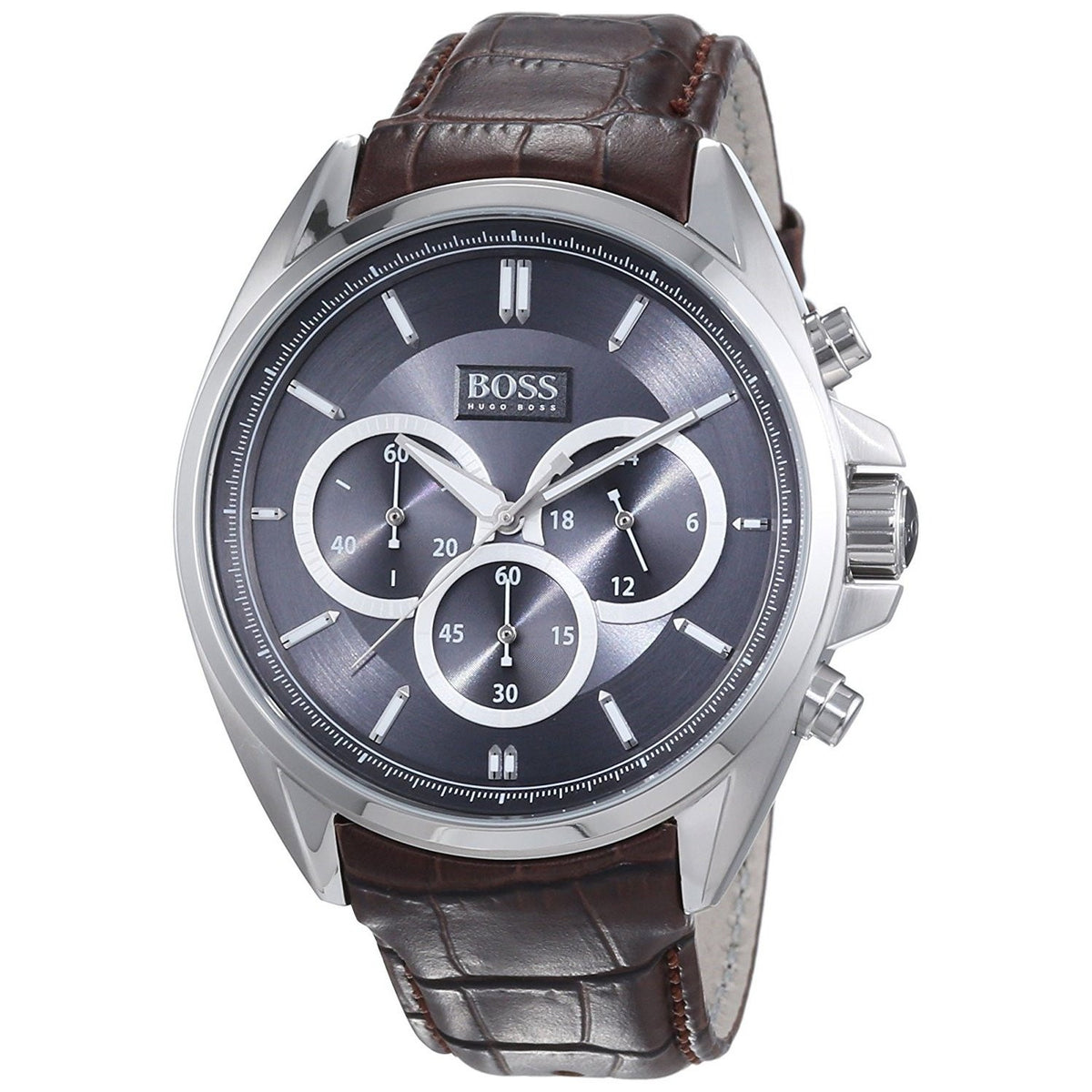 Hugo Boss Men&#39;s 1513035 Driver Chronograph Brown Leather Watch