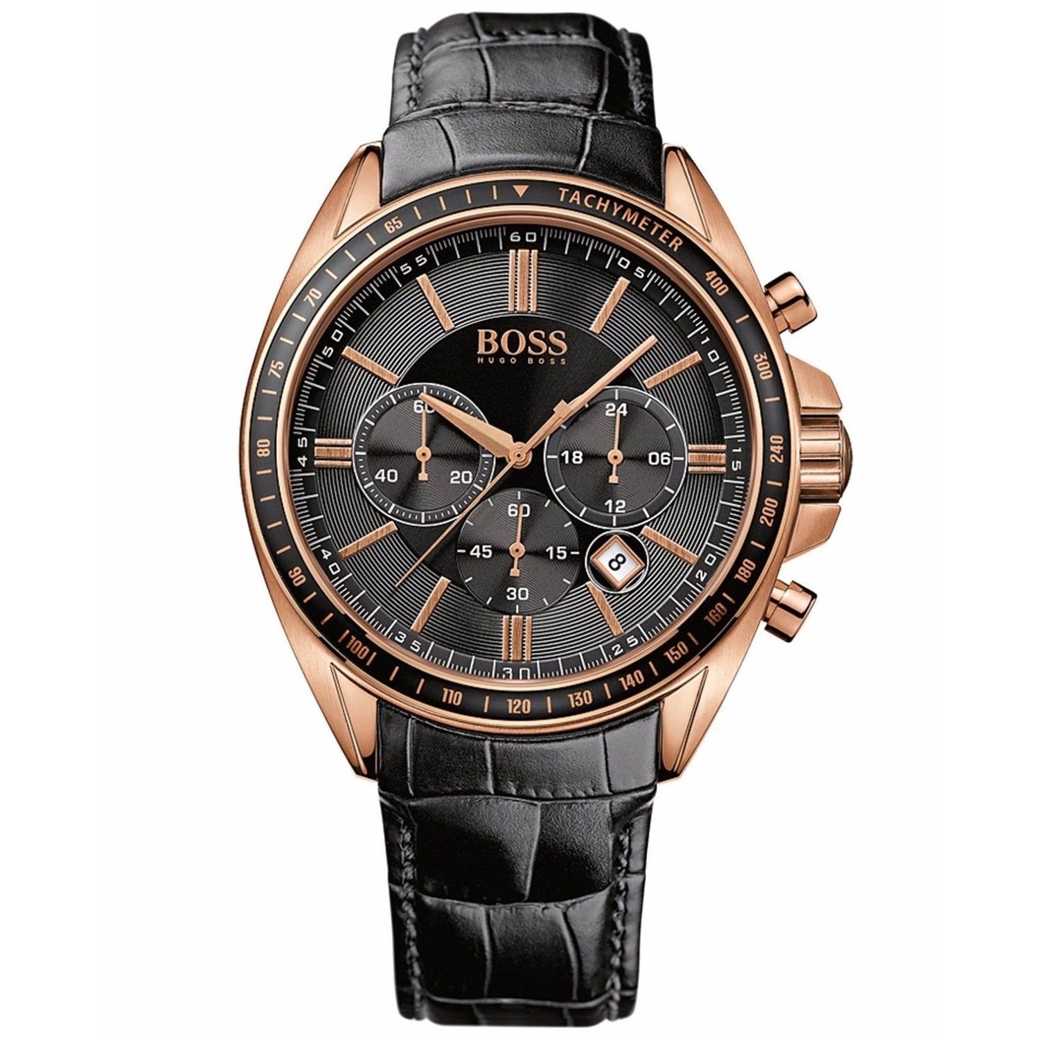 BOSS - '1513092'  Chronograph Leather Strap Driver Sport Watch