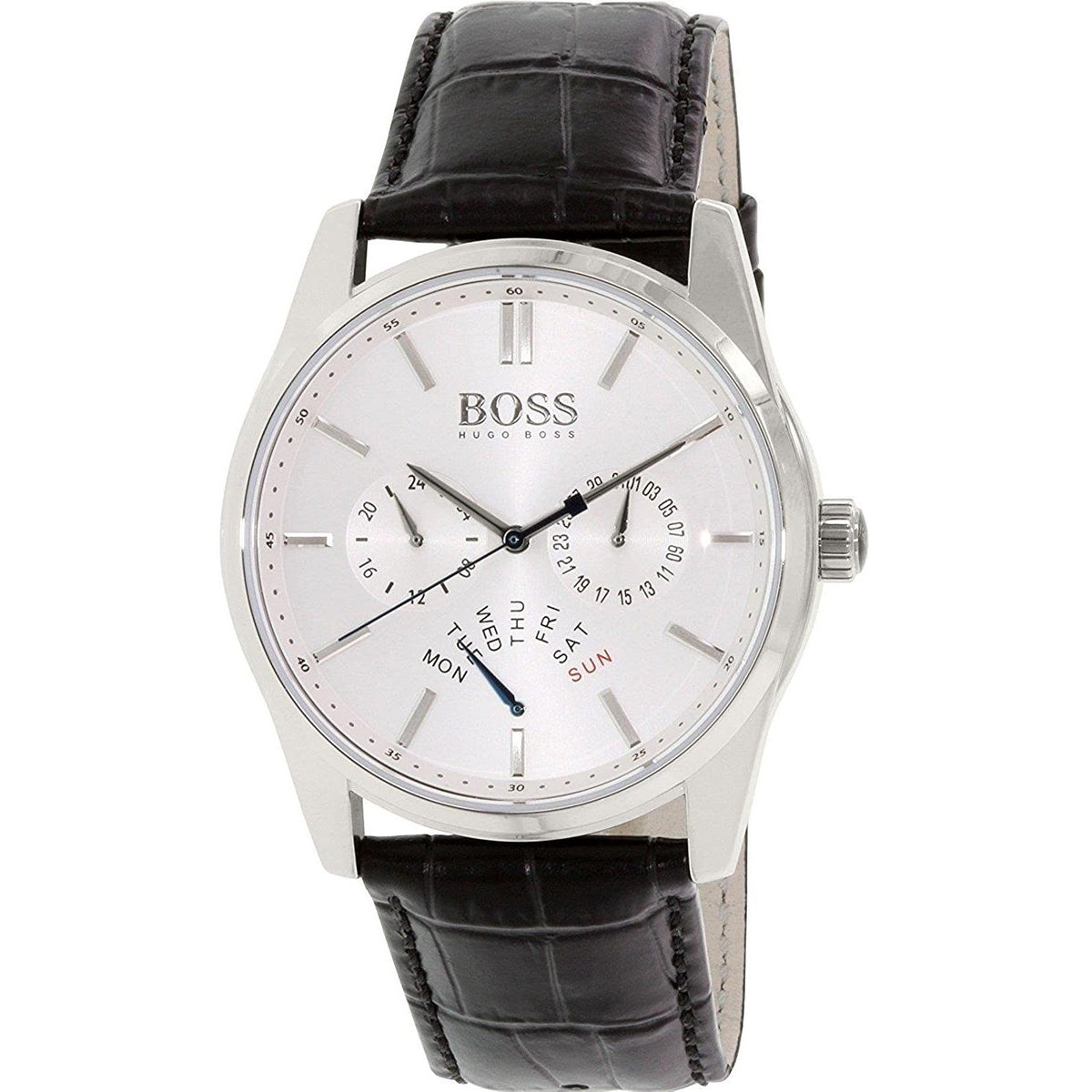 Hugo Boss Men&#39;s 1513123 Heritage Black Leather Watch