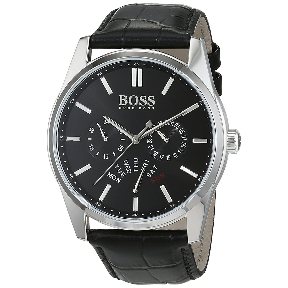 Hugo Boss Men's 1513124 Heritage Black Leather Watch