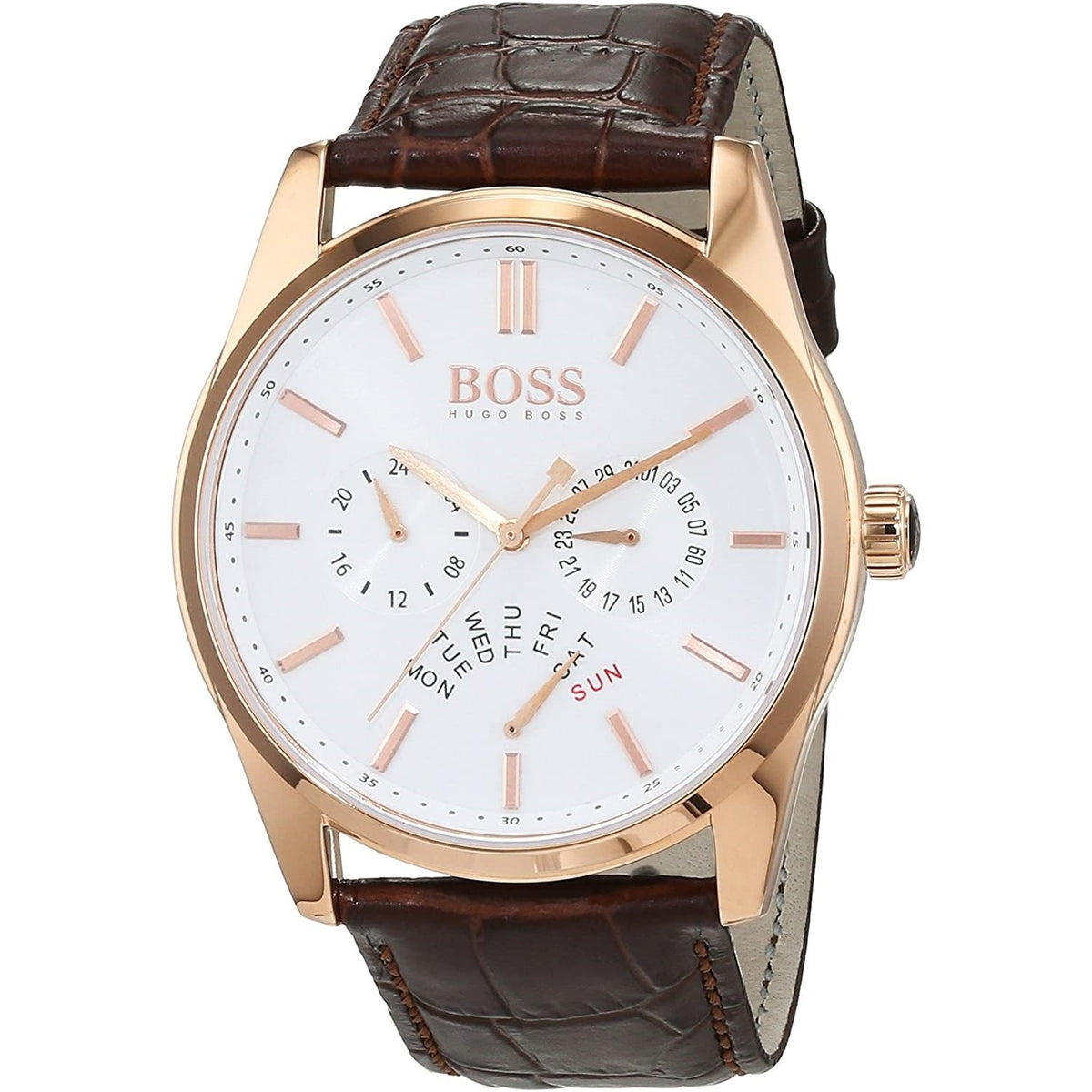 Hugo Boss Men&#39;s 1513125 Heritage Brown Leather Watch