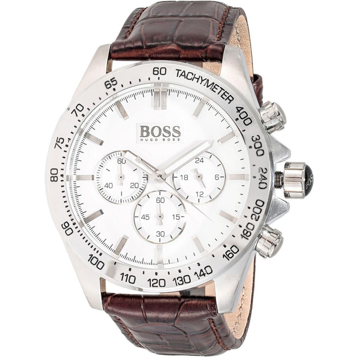 Hugo Boss Men's 1513175 Ikon Chronograph Brown Leather Watch
