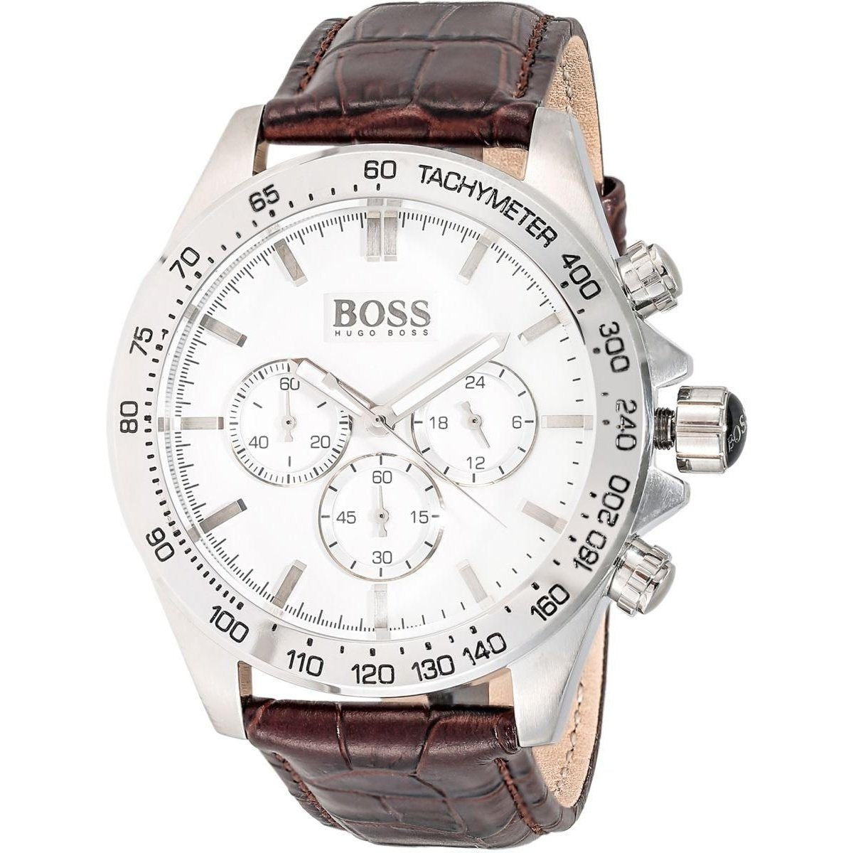 Hugo Boss Men&#39;s 1513175 Ikon Chronograph Brown Leather Watch