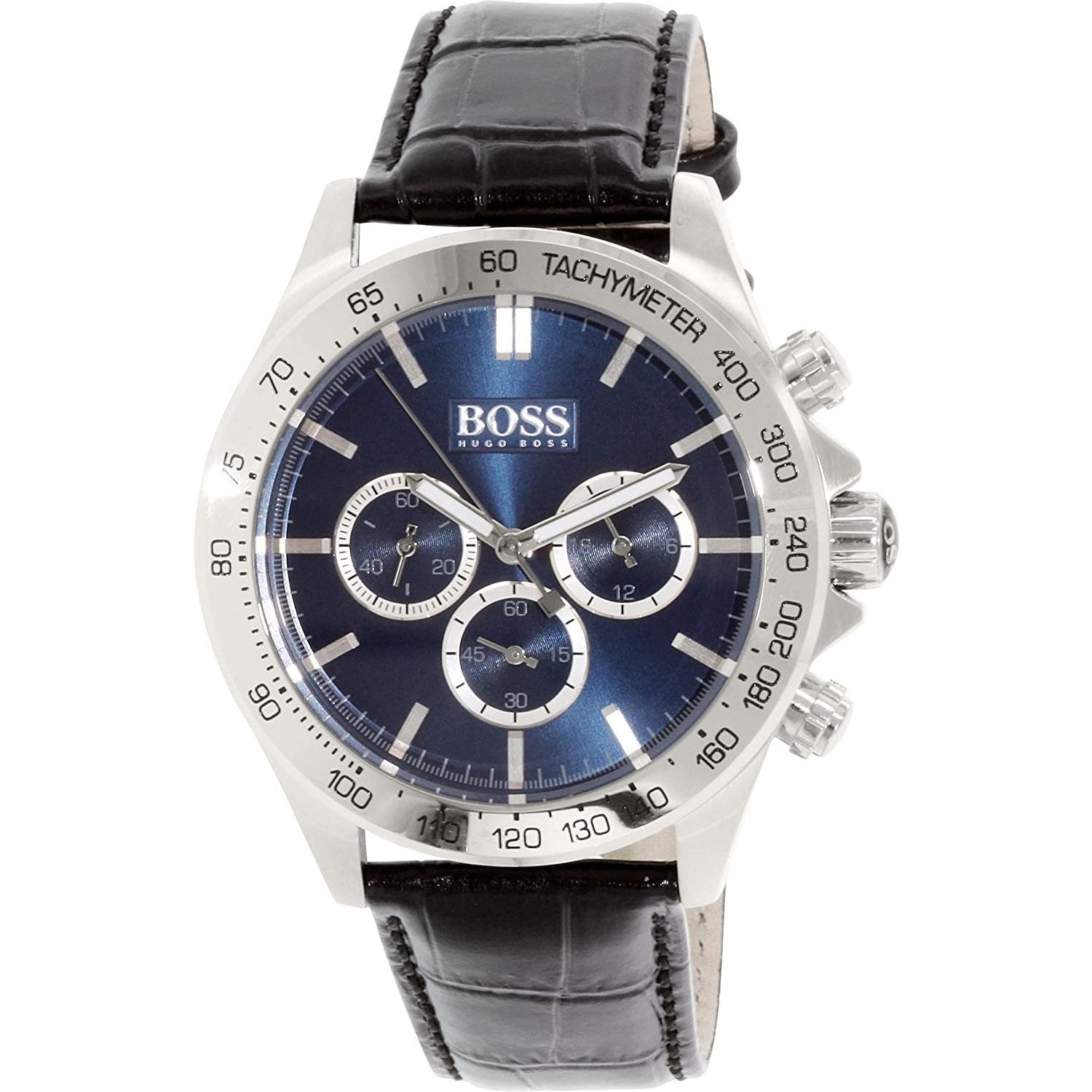 Hugo Boss Men's 1513176 Chronograph Brown Leather Watch Bezali