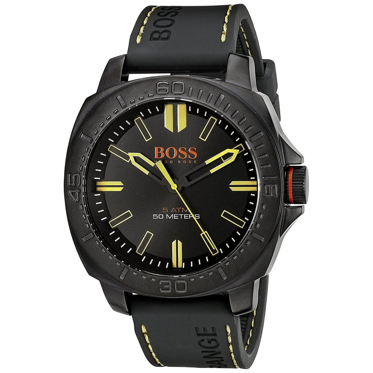 Hugo Boss Men&#39;s 1513249 Sao Paulo Black Silicone Watch