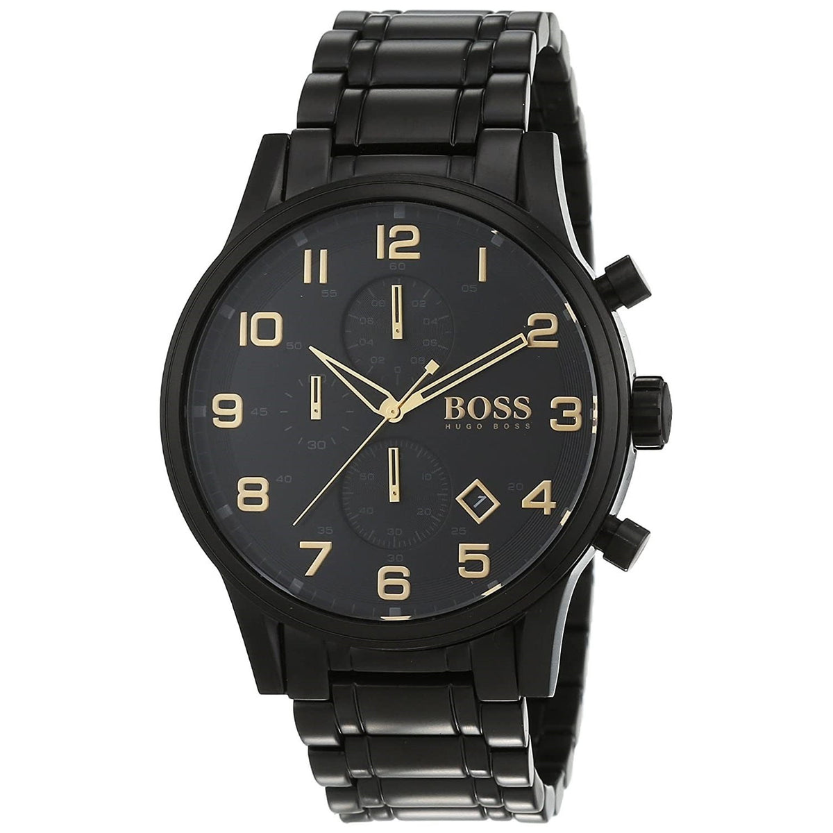 Hugo Boss Men&#39;s 1513275 Aeroliner  Chronograph Black Stainless Steel Watch