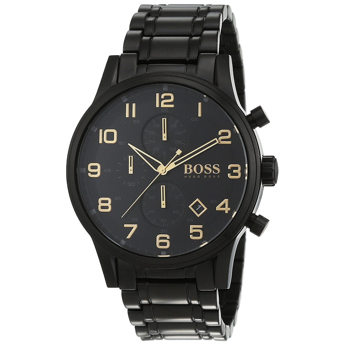Hugo boss black metal strap watch deals