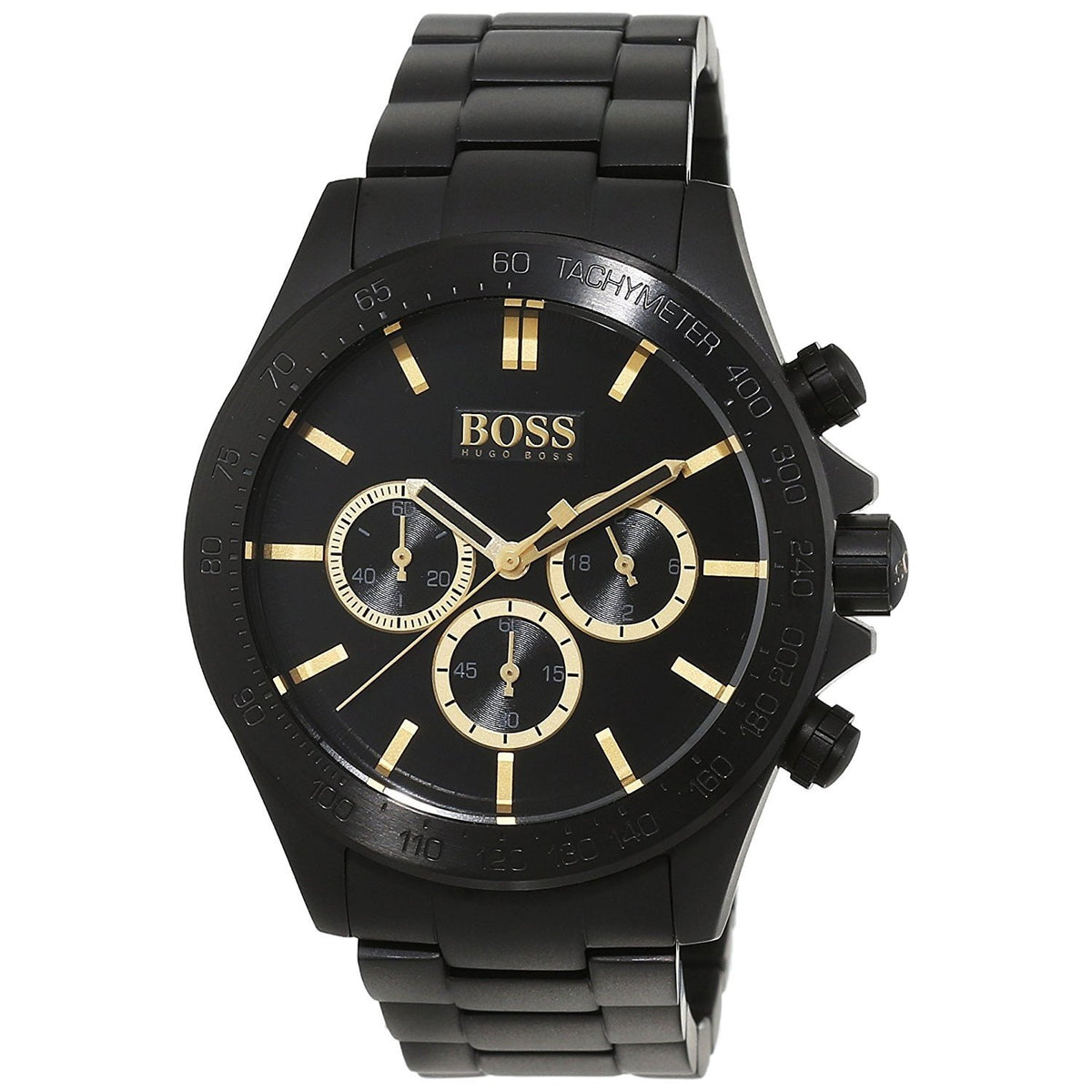 Hugo Boss Men&#39;s 1513278 Ikon Chronograph Black Stainless Steel Watch