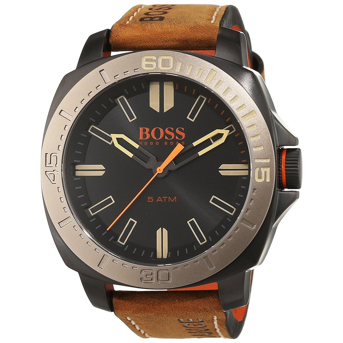 Hugo Boss Men&#39;s 1513314 Sao Paulo Brown Leather Watch