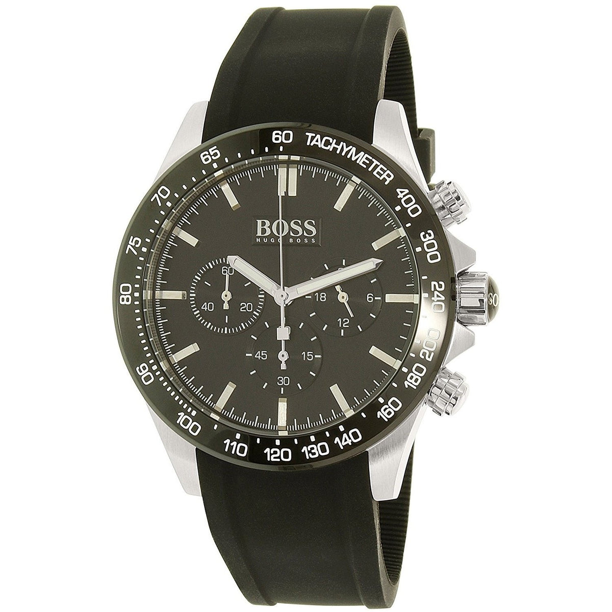 Hugo Boss Men&#39;s 1513341 Ikon Chronograph Black Rubber Watch