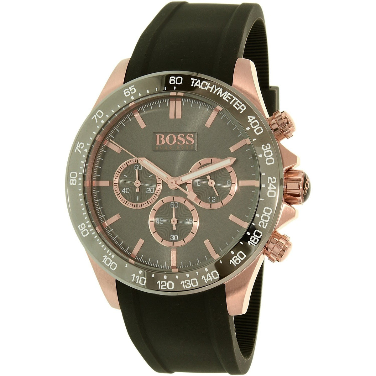 Hugo Boss Men&#39;s 1513342 Classic Chronograph Grey Silicone Watch