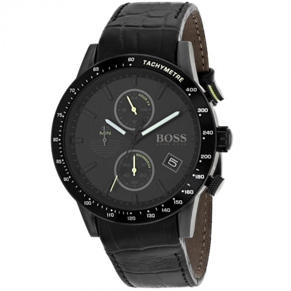 Hugo Boss Men&#39;s 1513389 Classic Chronograph Black Leather Watch