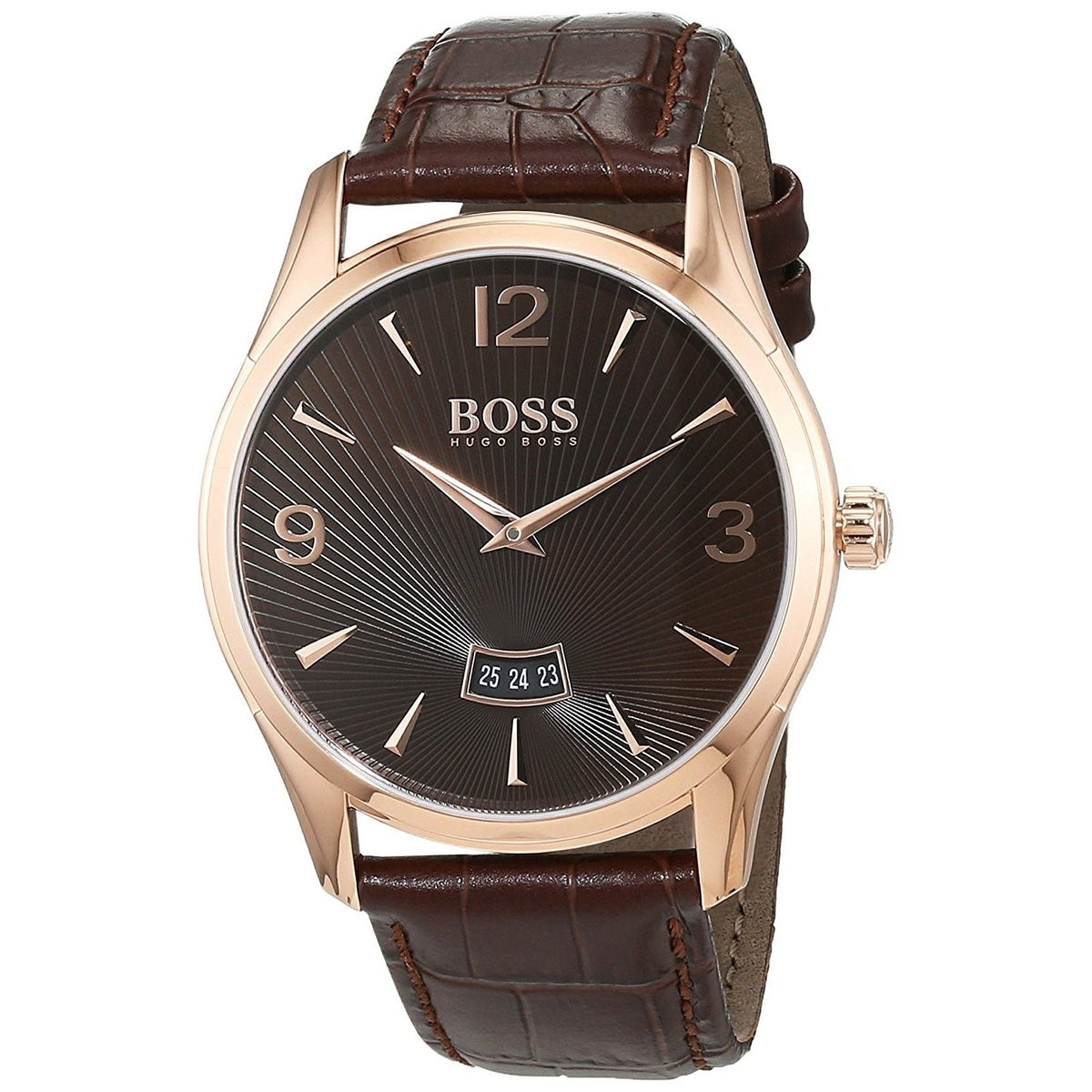 Hugo Boss Men&#39;s 1513426 Commander Brown Leather Watch