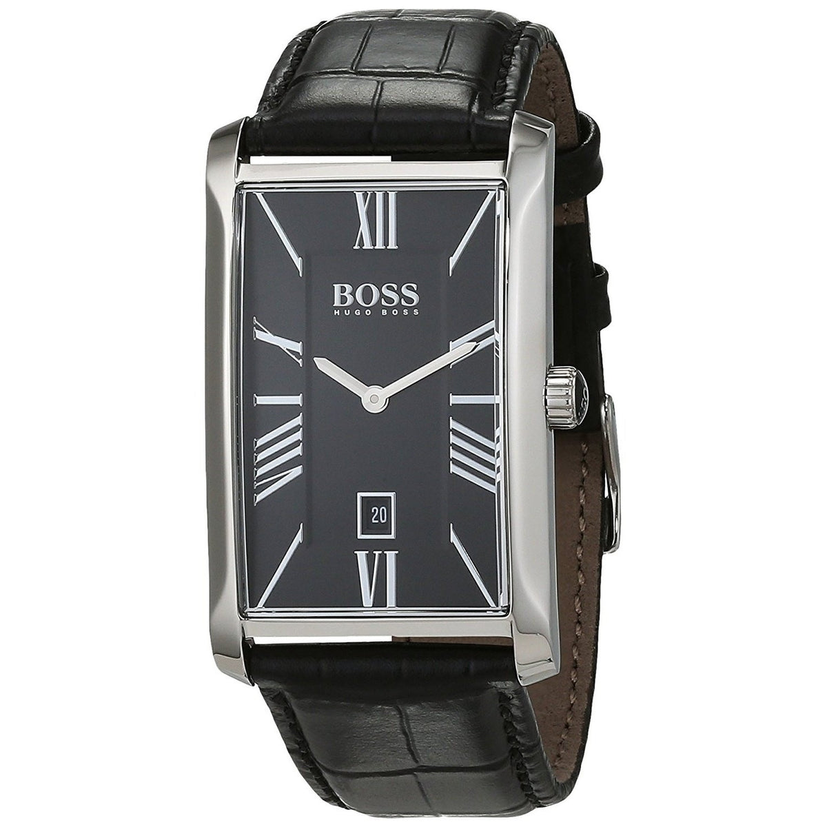 Hugo Boss Men&#39;s 1513437 Admiral Black Leather Watch