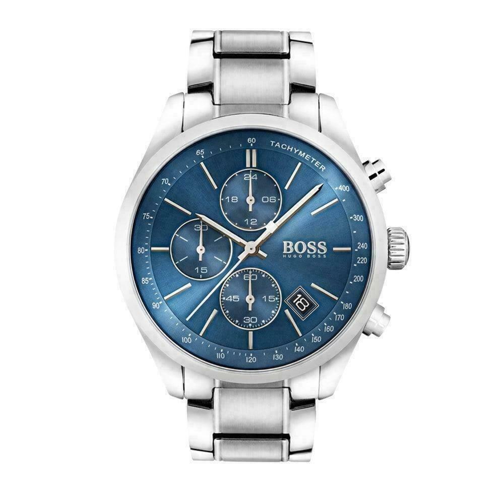 Hugo boss men's grand prix chronograph watch on sale