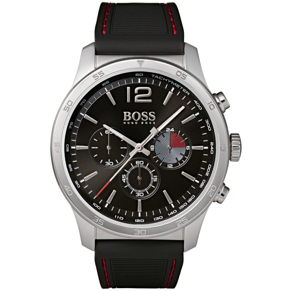 Hugo Boss Men&#39;s 1513525 The Professional Chronograph Black Silicone Watch