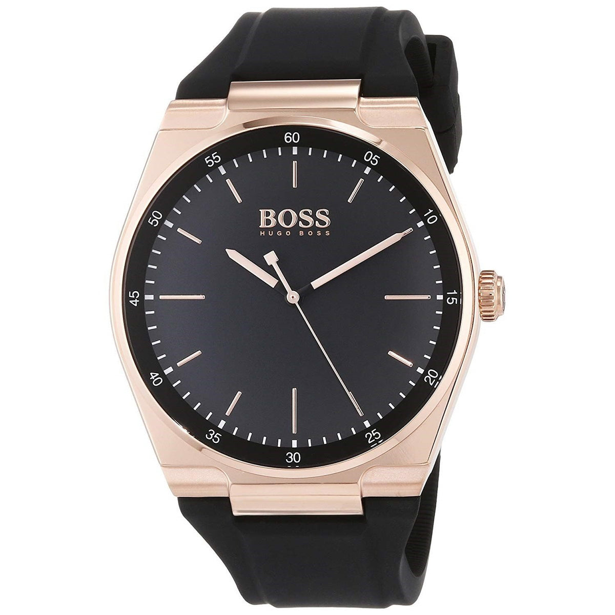 Hugo Boss Men&#39;s 1513566 Magnitude Black Silicone Watch