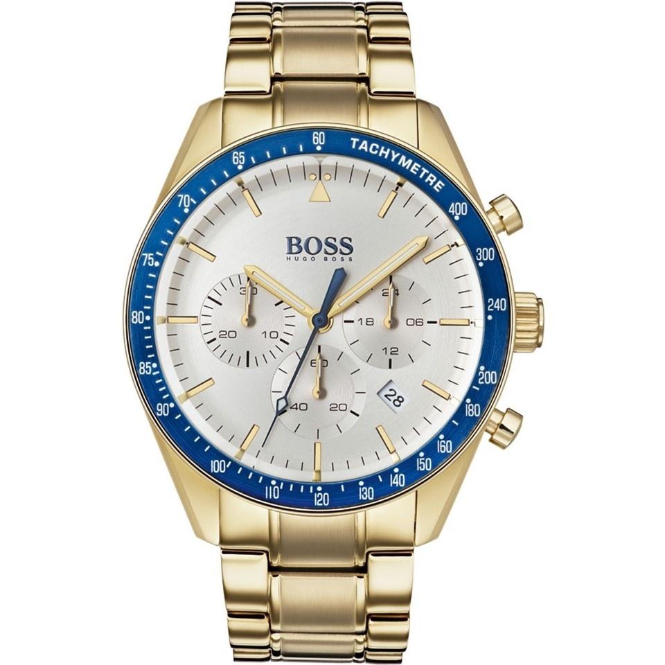 Hugo Boss Men&#39;s 1513631 Trophy Chronograph Gold-Tone Stainless Steel Watch