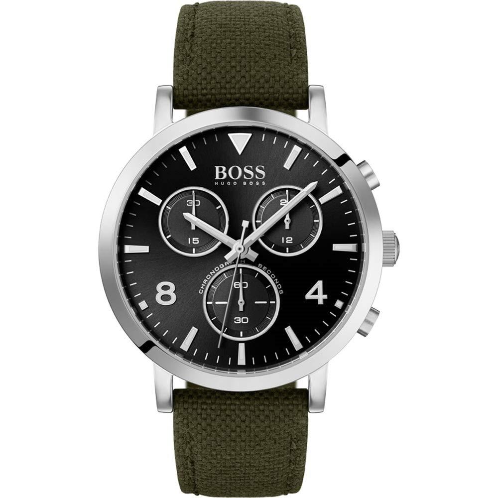 Hugo Boss Men&#39;s 1513692 Vesada Chronograph Green Fabric Watch