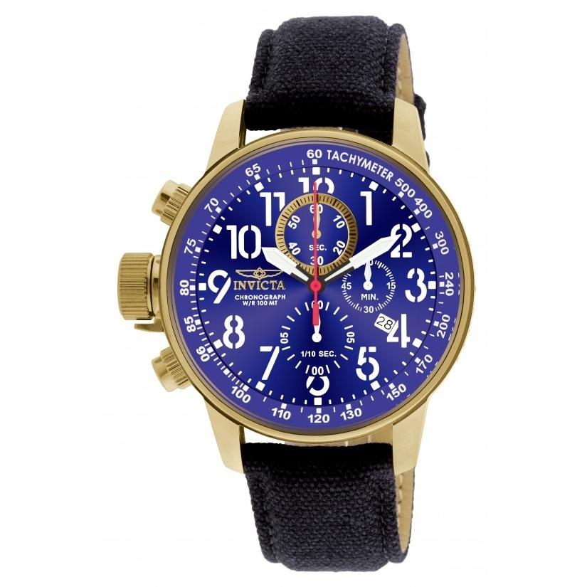 Invicta Men&#39;s 1516 I-Force Lefty Multi-Function Black Riffle Watch