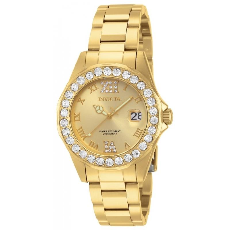 Invicta Women&#39;s 15252 Pro Diver Gold-Tone Stainless Steel Watch