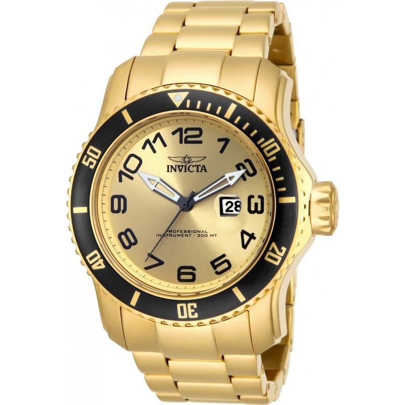 Invicta Men&#39;s 15350 Pro Diver Gold-Tone Stainless Steel Watch