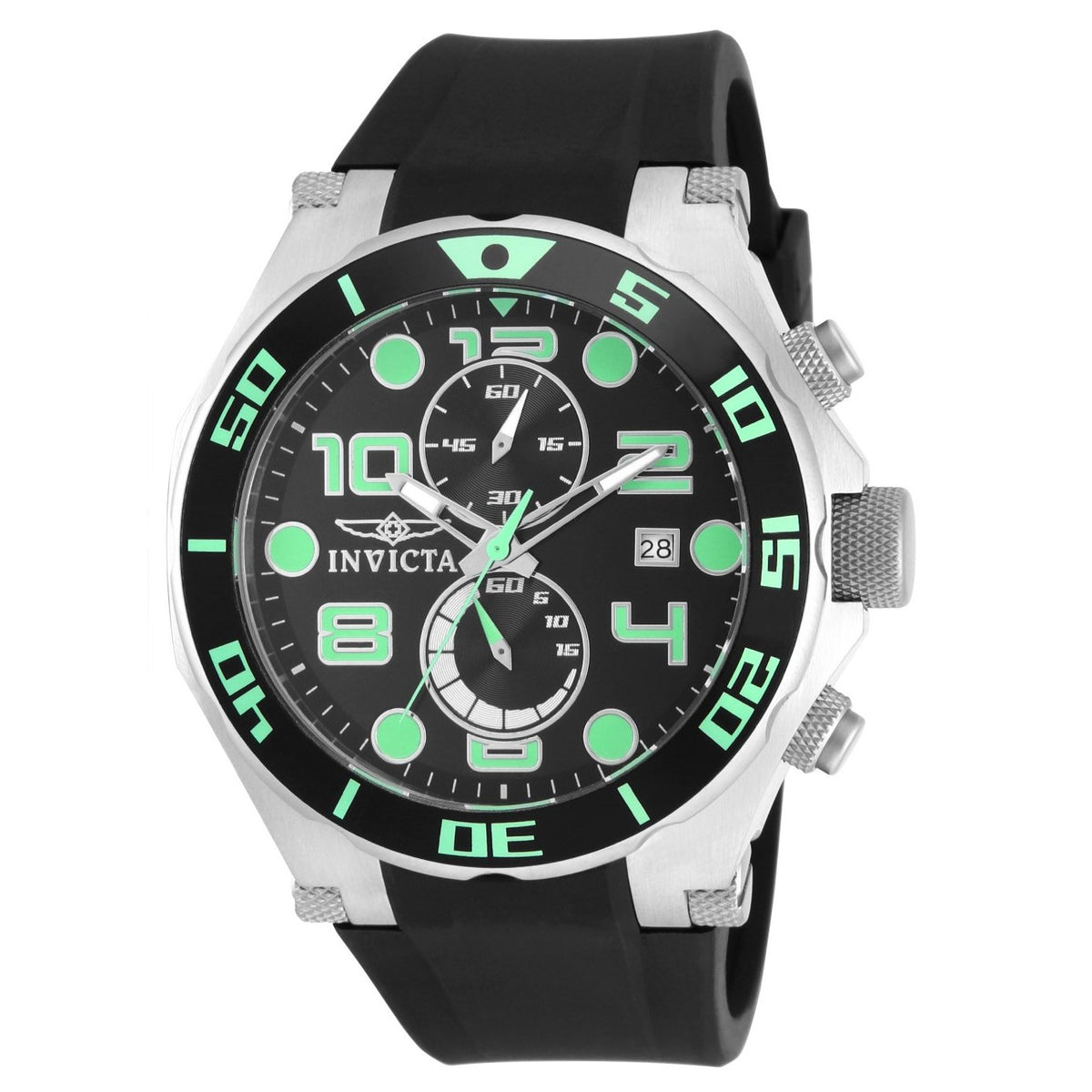Invicta Men's 15394 Pro Diver Black Polyurethane Watch