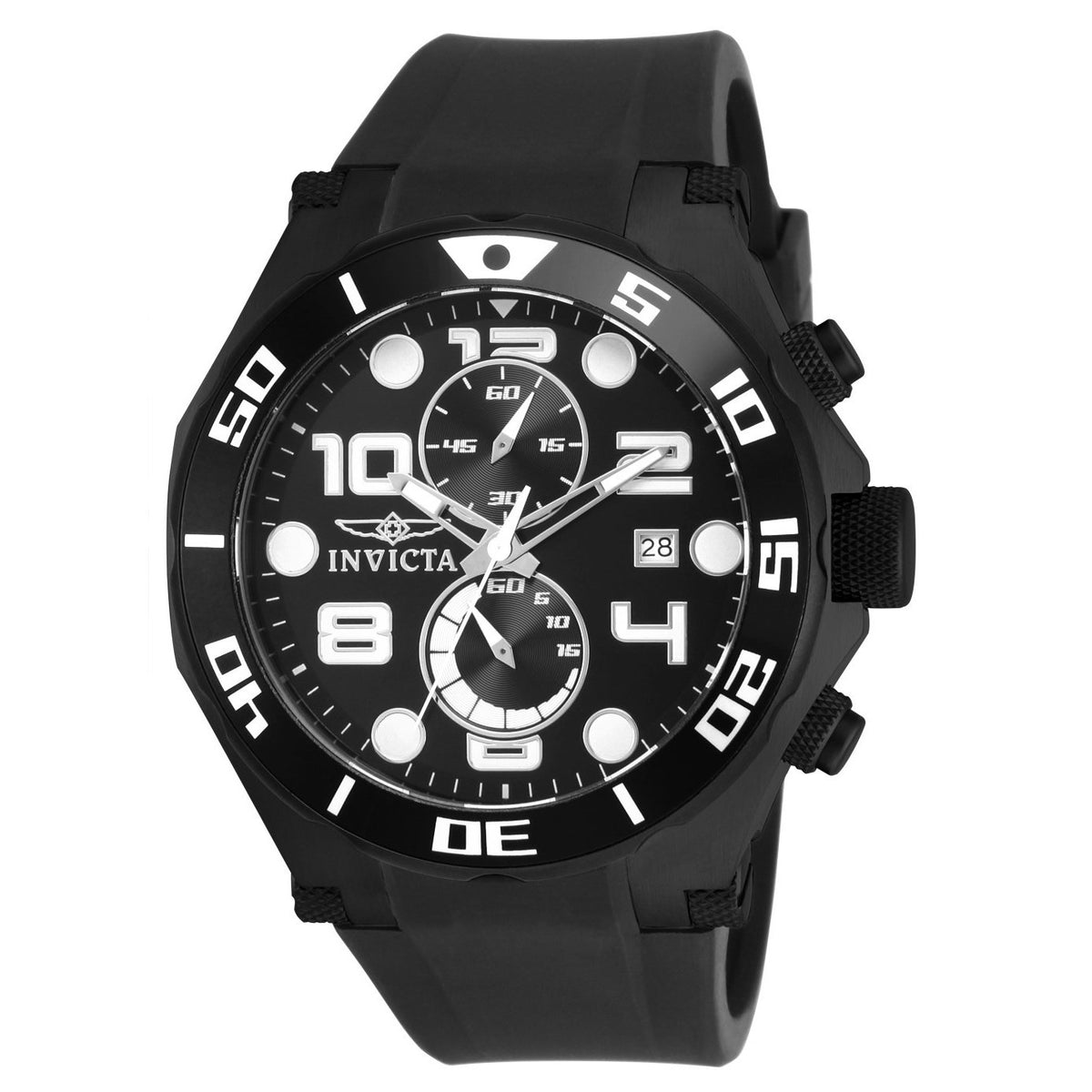Invicta Men&#39;s 15397 Pro Diver Black Polyurethane Watch