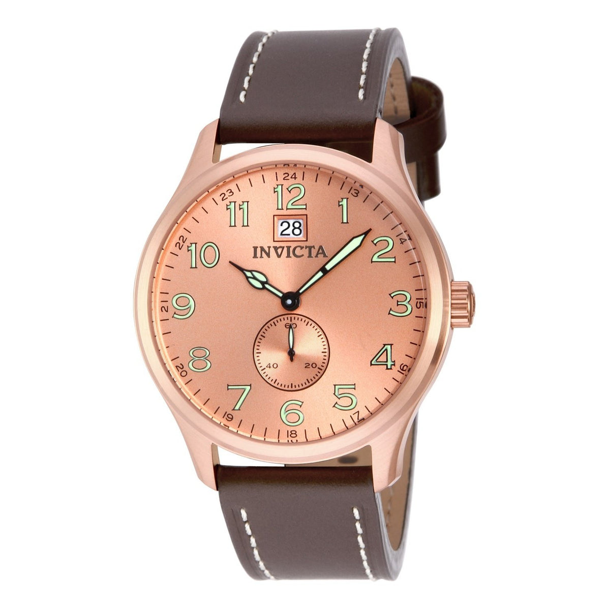 Invicta Men's 15515 I-Force Lefty Brown Leather Watch