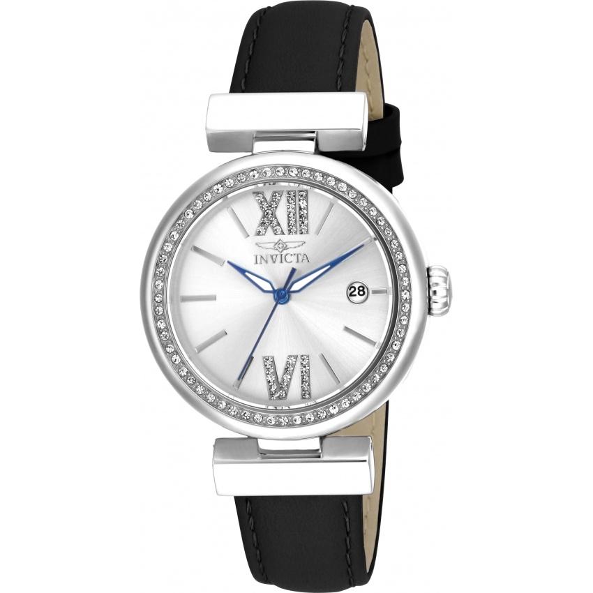 Invicta Women's 15542 Wildflower Black Leather Watch