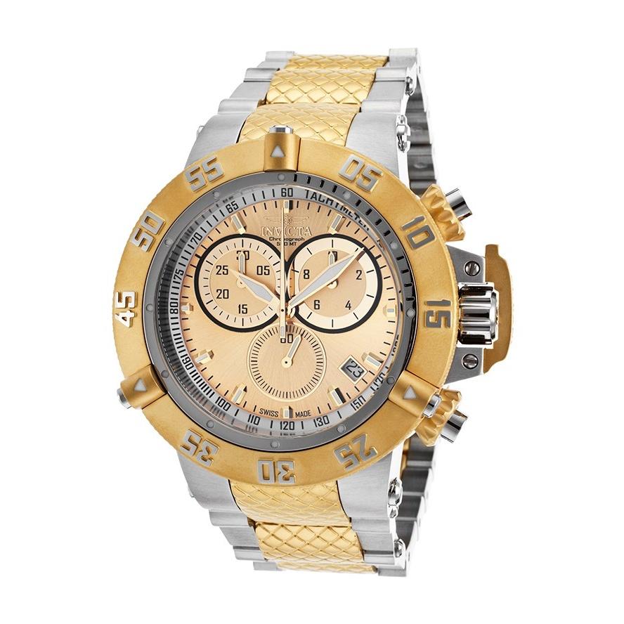 Invicta Men&#39;s 15949 Subaqua Chronograph  Gold-Tone and Silver Stainless Steel Watch