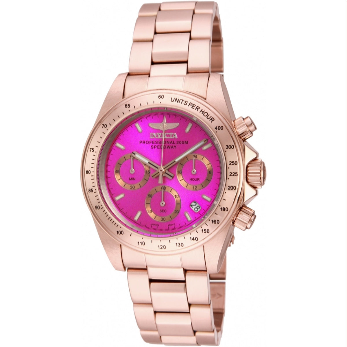 Invicta Women&#39;s 16657 Speedway Rose-Tone Stainless Steel Watch