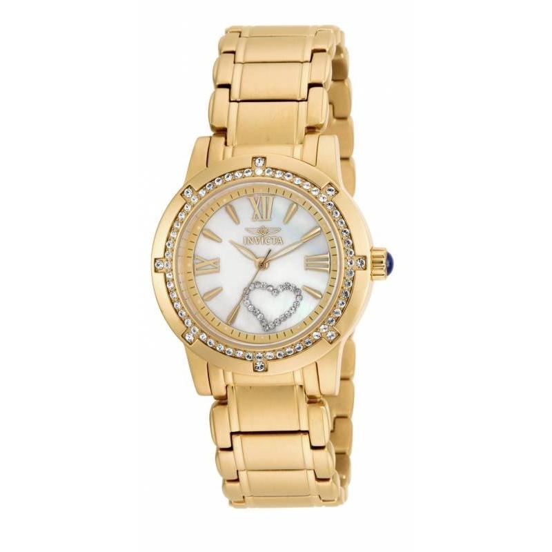 Invicta Women&#39;s 16709 Angel Mechanical Gold-tone Stainless Steel Watch