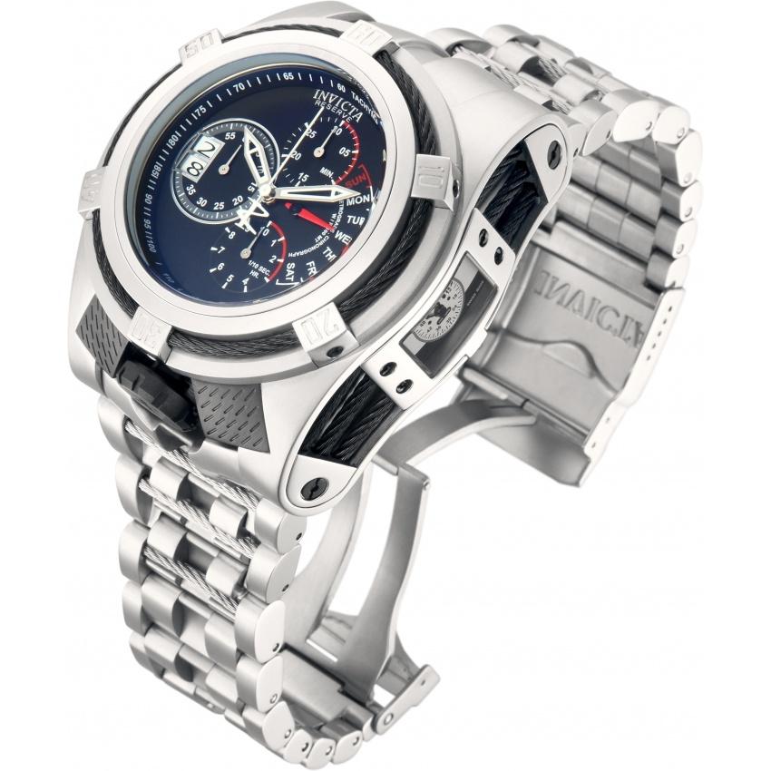 Invicta Men&#39;s 16955 Bolt Multi-Function Black and Silver Stainless Steel Watch