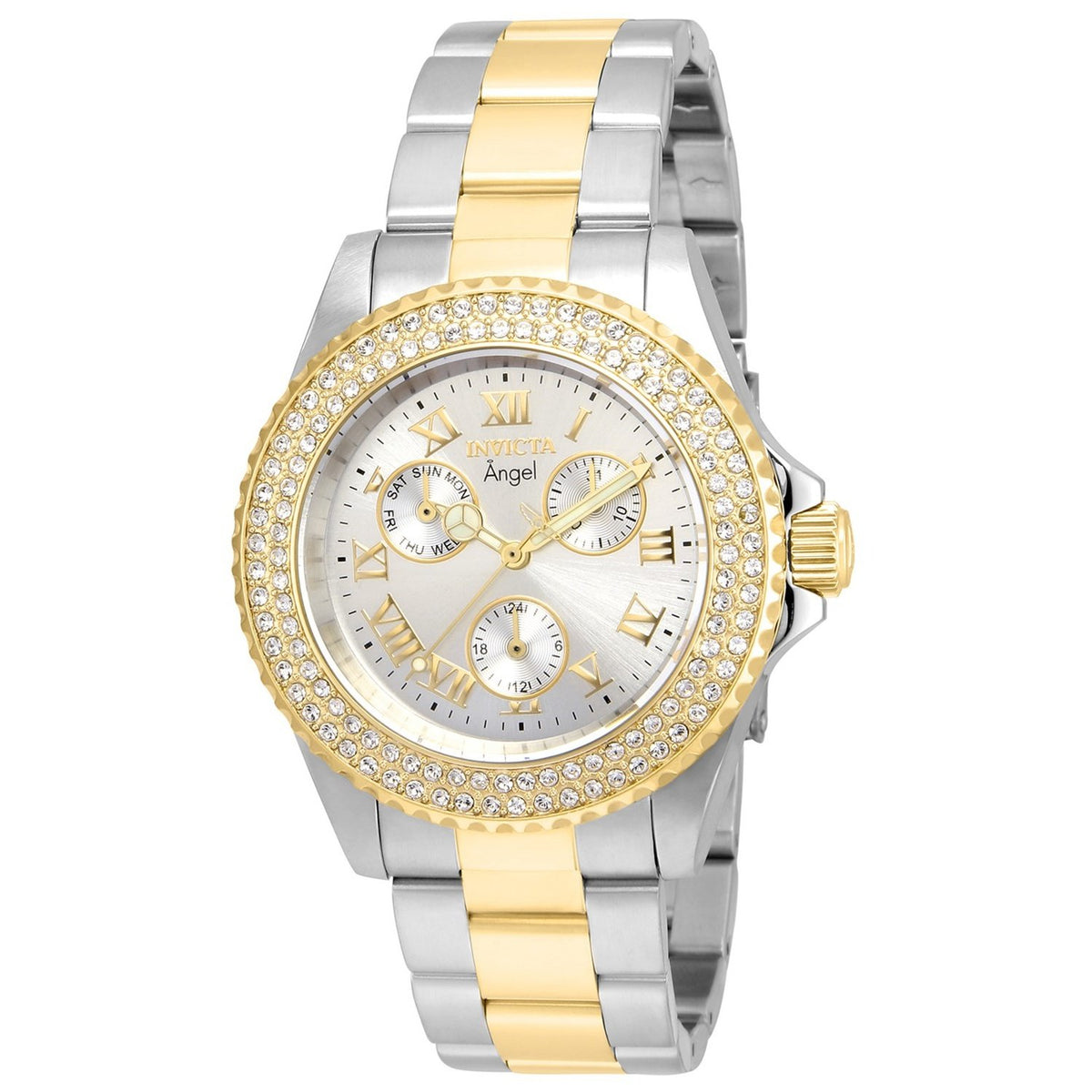 Invicta Women&#39;s 16998 Angel Gold-Tone and Silver Stainless Steel Watch