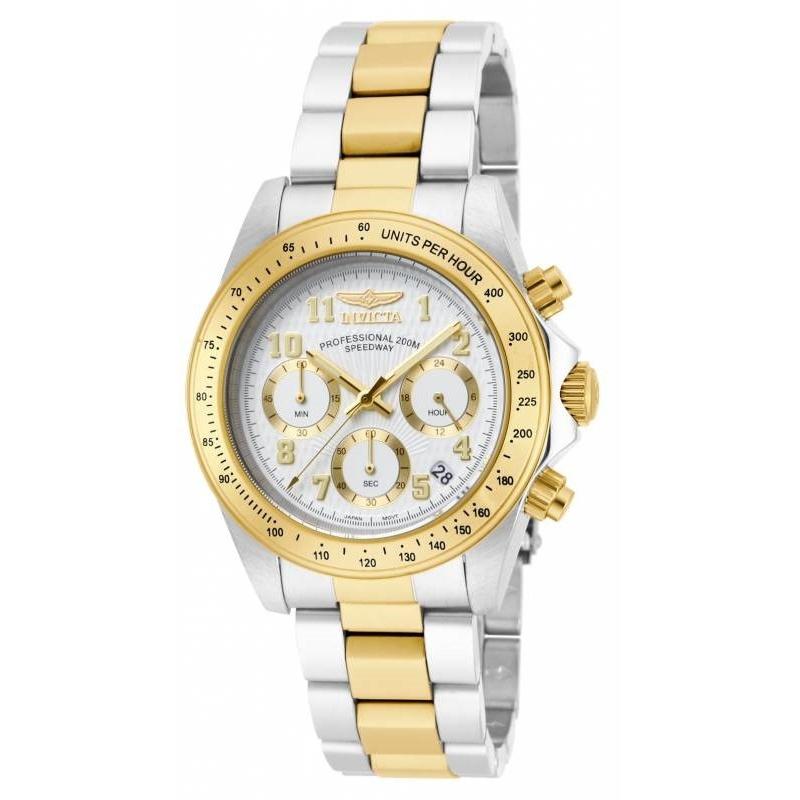 Invicta Men&#39;s 17026 Speedway Gold-Tone and Silver Stainless Steel Watch