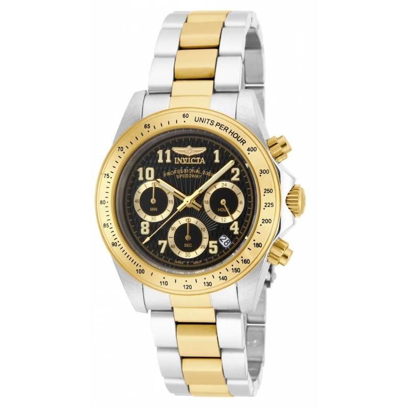 Invicta Men&#39;s 17027 Speedway Chronograph  Gold-Tone and Silver Stainless Steel Watch