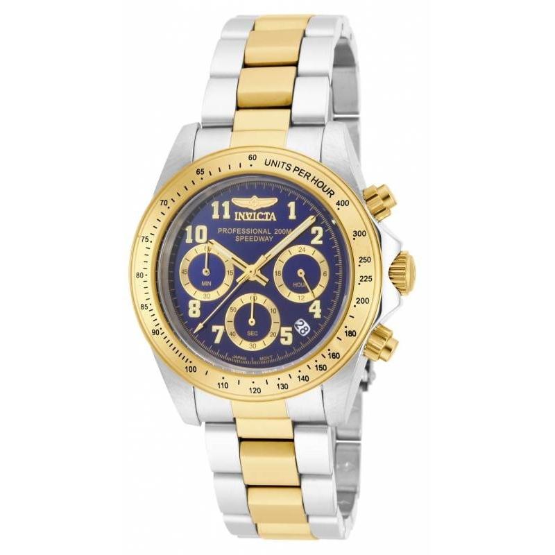 Invicta Men&#39;s 17028 Speedway Gold-Tone and Silver Stainless Steel Watch