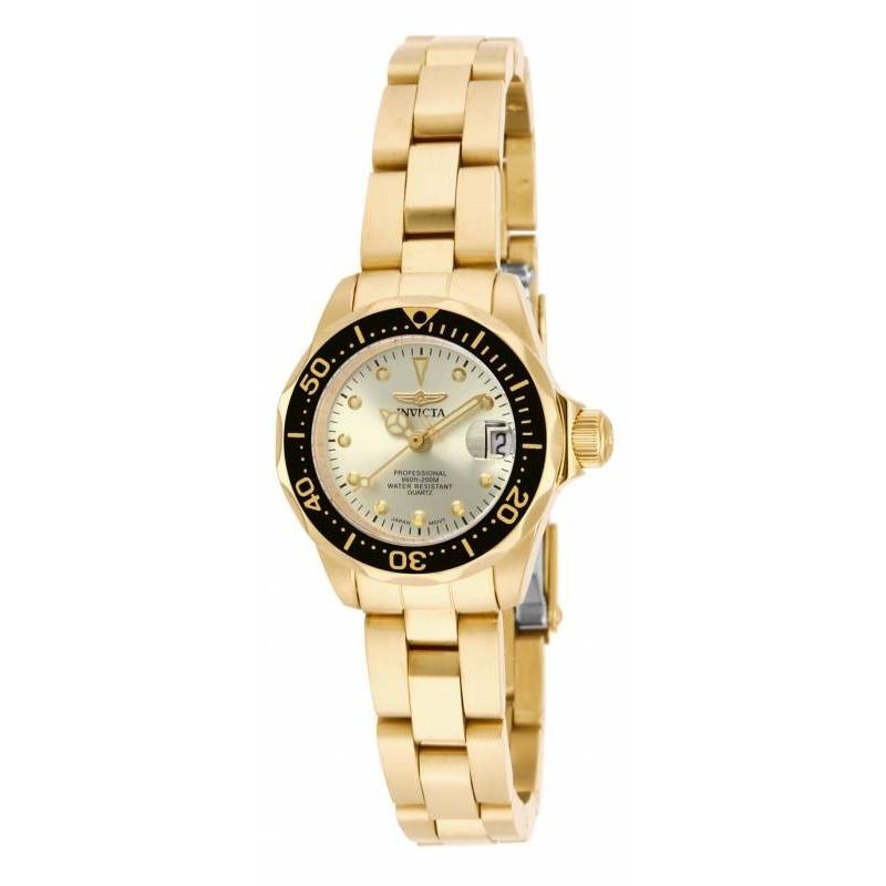 Invicta Women&#39;s 17038 Pro Diver Gold-Tone Stainless Steel Watch