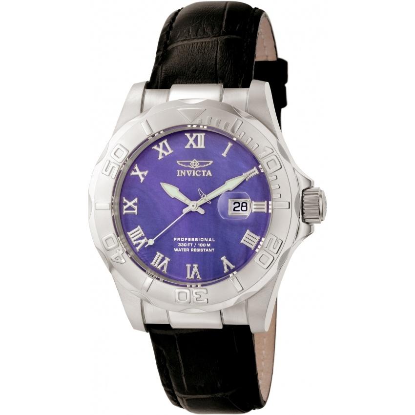 Invicta Men's 1708 Pro Diver Black Leather Watch