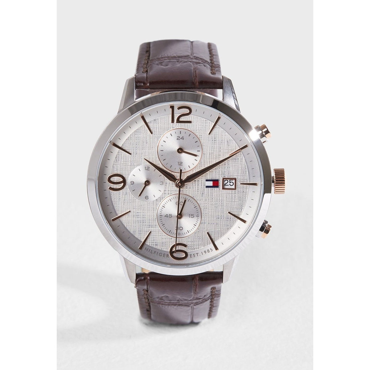 Tommy Hilfiger Men's 1710360 Liam Chronograph Brown Leather Watch