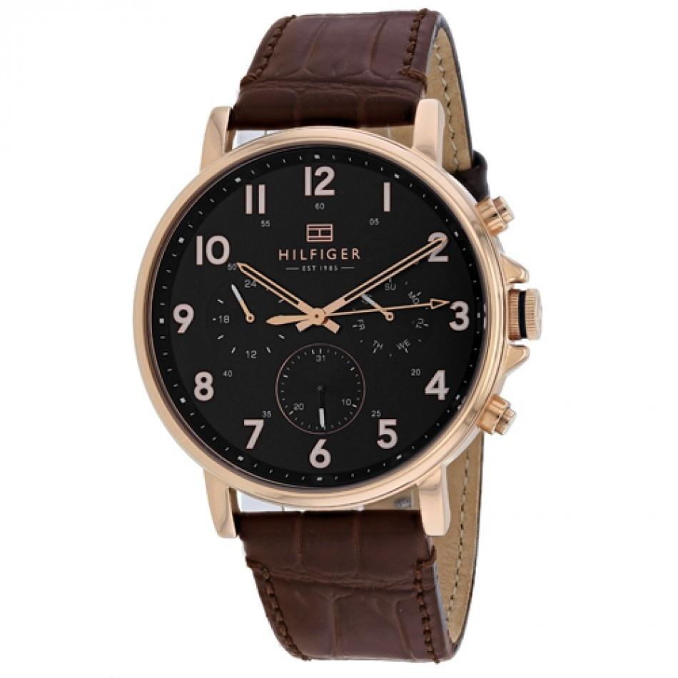 Tommy Hilfiger Men's 1710379 Daniel Brown Leather Watch