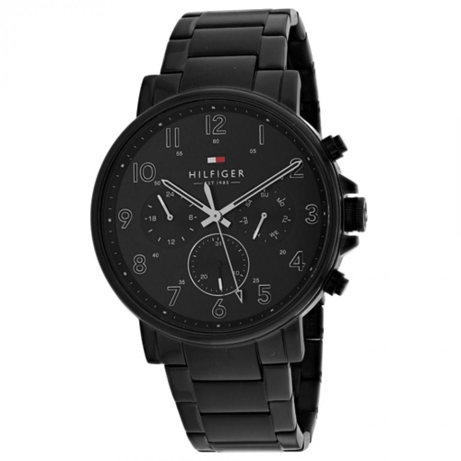 Tommy Hilfiger Men&#39;s 1710383 Daniel Black Stainless Steel Watch